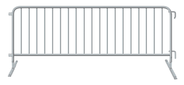 8-foot-7-inch F2-B-FF flat-foot barricade diagram