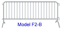 F2-B heavy-duty bridge-foot crowd control barricade